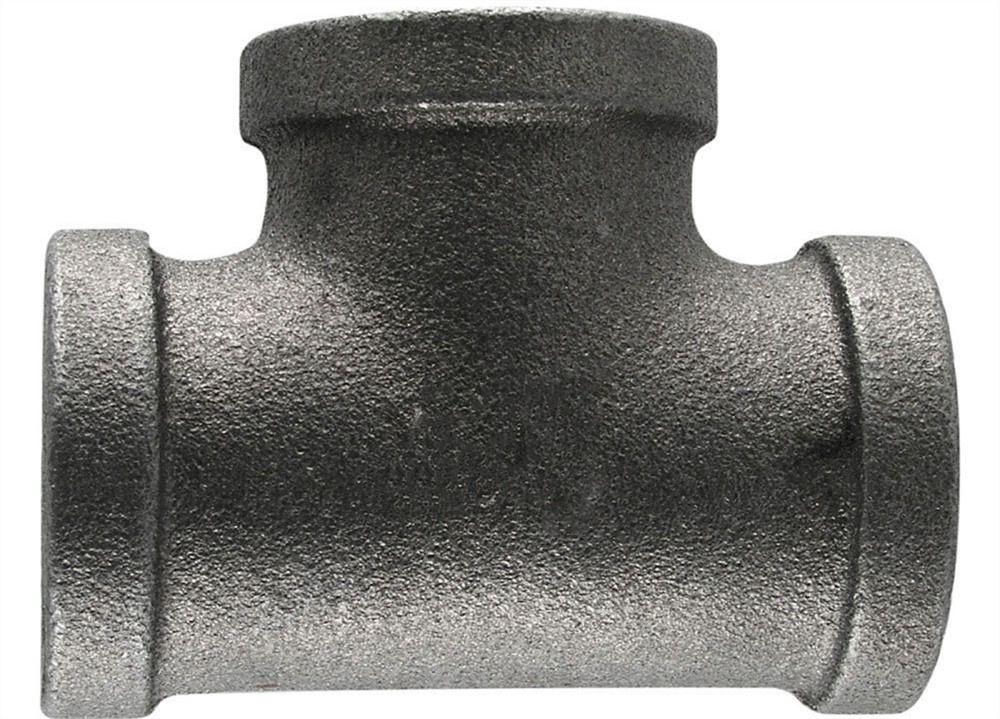 Malleable cast iron tee joint